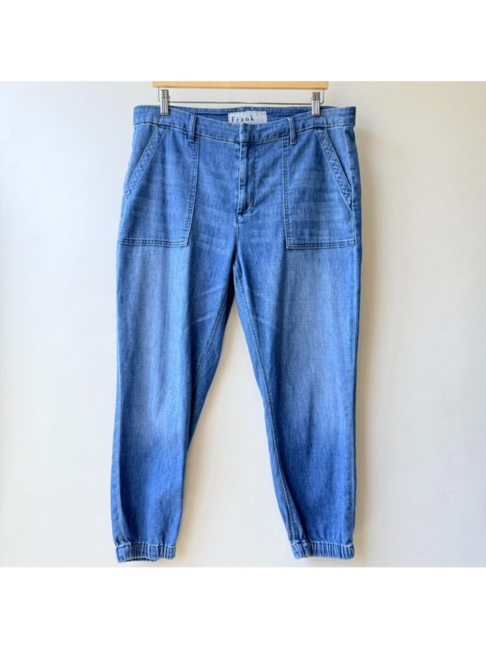 Frank & Eileen Jameson 1968 Wash Utility Jogger Jeans Women's Size 12 H81